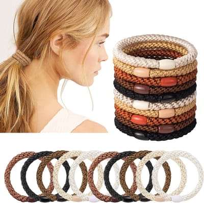 20 Stuks Elastische Haargel Bands voor Vrouwen, Spiralen Haaraccessoires voor Ponytails en Meisjes