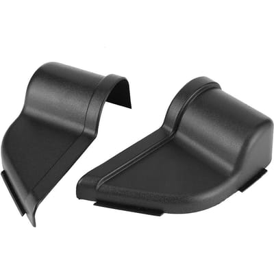 2 Pièces Boîte de Rangement de Porte Avant Organisateur de Plateau à Insérer Latéral Ajustement pour Jeep Wrangler JK JKU 2011‑2018 gray