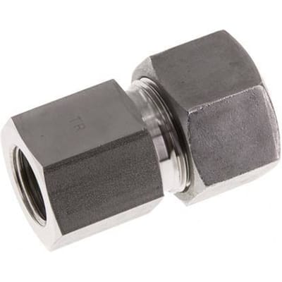G 1/2'' x 20S RVS Rechte Snijring Koppeling 400 Bar DIN 2353 - FL2S-FC-ST-012G-20-S