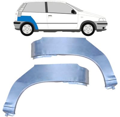 Reparatiepaneel achterspatbord voor Fiat Punto I 1993-1999 / Links + Rechts