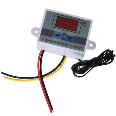 XH?W3001 Contrôleur de Température Thermostat Interrupteur avec Sonde Capteur Étanche (110 ?220V 1500W) gray