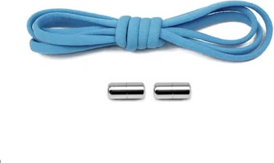 *** Magnetische Schoenveters - Licht blauw voor Unisex Volwassenen en Kinderen - Nooit meer strikken met deze Magneet Veters! van Heble® ***