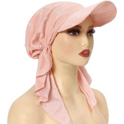 Nieuwe Dames Voorknoop Hoed Moslim Binnen Hijab Hoofddoek Lange Staart Haaruitval Chemo Kap Bonnet Turban Bandana's Hoofdband Turbante Mujer beige