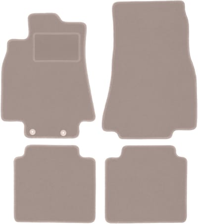 Beige veloursmatten voor: Mercedes B-Klasse W245 hatchback (2005-2011)