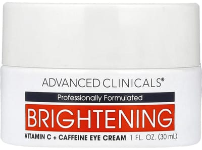 Advanced Clinicals, verhelderende oogcrème met vitamine C en cafeïne, 30 ml