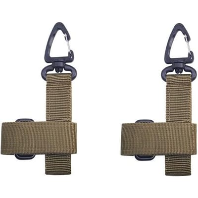 2 stuks tactische handschoenhouder met Molle-sleutelring, nylon opbergriem voor kleine outdoor-gereedschappen