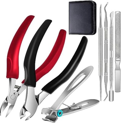 PromoHome Professionele Nagelverzorgingsset - 7-delige Manicure en Pedicure Set met Scherpe Knippers