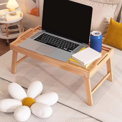 Opvouwbare bedlade met telefoonhouder - Inklapbaar dienblad voor bed en tafel