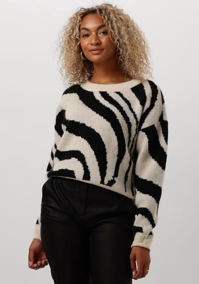 Minus Melima Knit Pullover Truien & vesten Dames - Sweater - Hoodie - Vest- Beige - Maat M