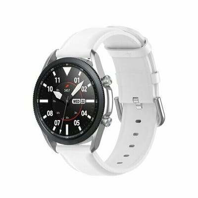 By Qubix - Classic leren bandje - Wit - Geschikt voor Xiaomi Redmi Watch 5 Active / Redmi Watch 5 Lite