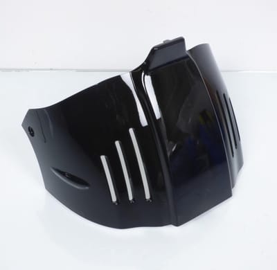 beenbeschermer één voor scooter aprilia 50 scarabeo 2006 tot 2012 63597400 / zwart metallic nieuw