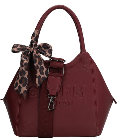Charm London Bond street Handtas - Schoudertas - Crossbody - Dames - Sjaaltje - Bordeaux rood
