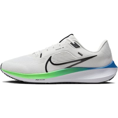 Nike Air Zoom Pegasus 40 Teinte Platine Frappe Verte Baskets Homme Blanc Noir DV3853-006 40