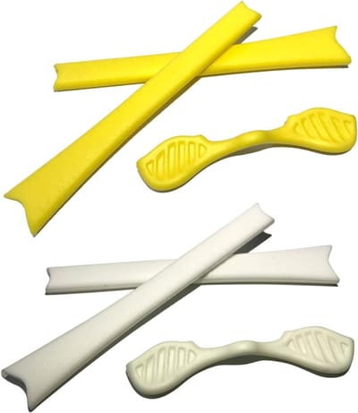 Vervangende Oordopjes - Rubberen Kit - Bril Onderhoud - Speciaal Ontworpen - Set van 3 - Geel Wit