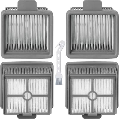4 HEPA Filters + 1 Eendenborstel Geschikt voor Dreame H11/H11 max/H12/H12 Core/H11 Core Water & Stof Stofzuigers