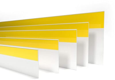 Witte PVC Raamlijst Plat 5 Meter - 50mm Breed - 1.5mm Dik - Zelfklevend voor Binnen en Buiten