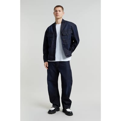 G-Star Bend Jacket Worn In Deep Frisian Night Maat: L | Spijkerjassen Outlet | Heren | Blauw