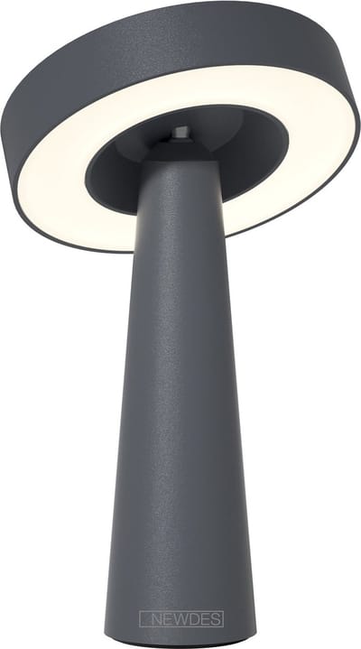 SOMPEX NEWDES TAFELLAMP TIP (ACCULAMP)ANTRACIET - draadloos - dimbaar - met USB oplaadstation