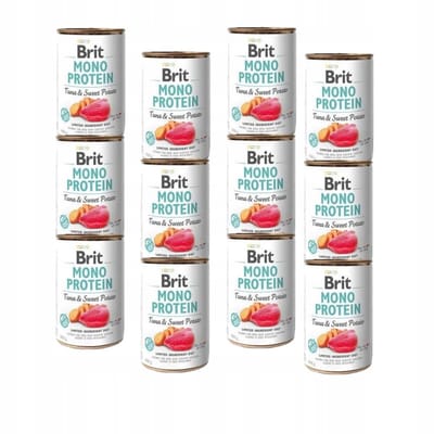 Brit Mono Protein Serie - Honden Natvoer - Tonijn - Zoete Aardappel - 12x400g