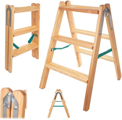 KADAX Dubbelzijdige houten ladder DS 2x3 K12302
