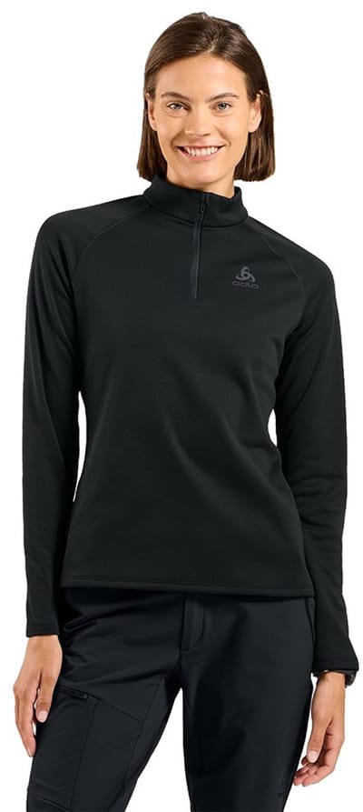 Odlo Odlo Midlayer 1/2 Zip Besso ZWART - Maat XS