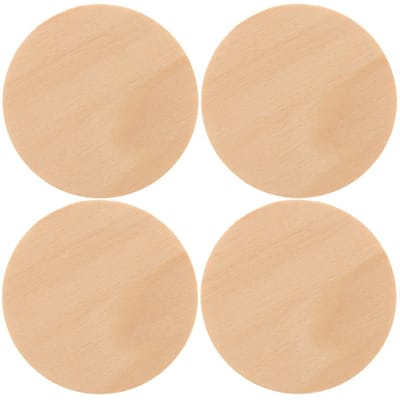 Houten schijven/cirkels/rondjes - 12x - dia 9 cm - Hobby/knutselmateriaal - zelf beschilderen