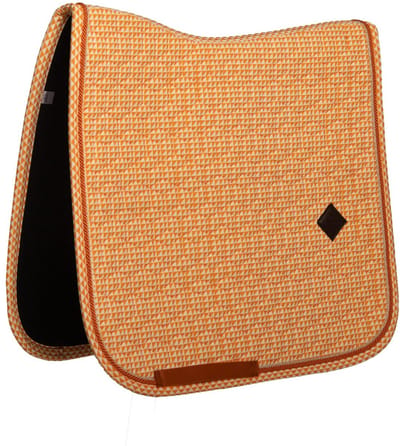 Kentucky Horsewear - Zadeldoek velvet flags printing orange dressuur