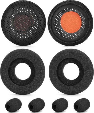 Vervangende Oorkussens en Microfoon Schuim met Ronde Gaten - Compatibel met Diverse Headsets zoals Plantronics en Jabra voor Optimaal Geluid en Comfort