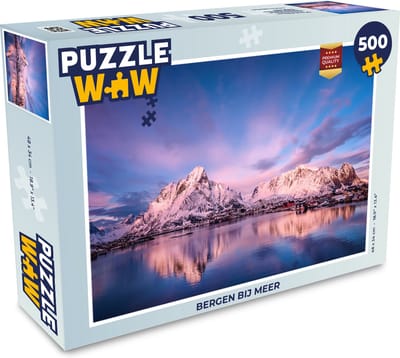 Puzzel Bergen bij meer - Legpuzzel - Puzzel 500 stukjes