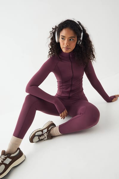 Dames DSGN Studio Sports Ultra Sculpt Naaddetail Legging | Pruim | Maat: XS