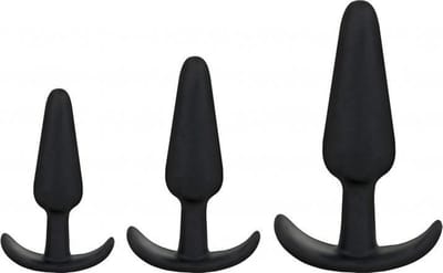 Naughty 1 Trainer Set - Black - Butt Plugs & Anal Dildos - Doc Johnson (all),Doc Johnson - Mood - black