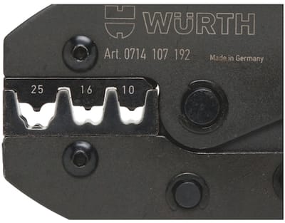 Wurth - 2C-krimptang voor adereindhulzen - Krimptang Voor adereindhulzen x 1 st