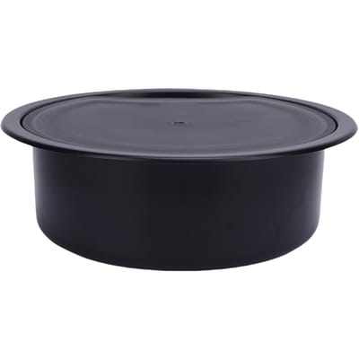 Évier de Bar en Acier Inoxydable 14.17x4.72in Évier Rond de Cuisine Lavabo à Main avec Sortie d'Égout 40mm et Couvercle pour Bateau gray