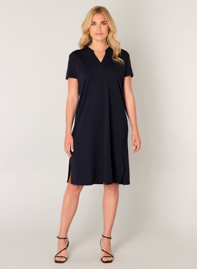 BASE LEVEL Yen Dresses - Dark Blue - maat 48