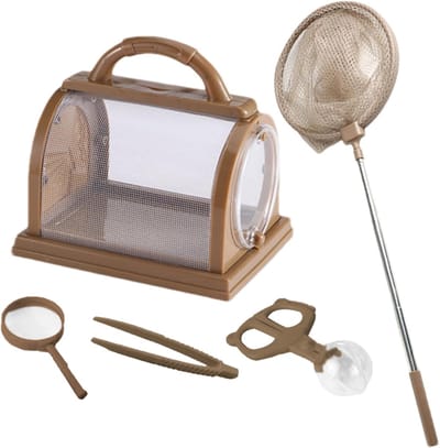Insectenobservatieset — Inclusief kweekbakje — Biologisch observatiebakje — Insectenvangset voor buiten — Draagbare natuuronderzoekstools — Ideaal voor observatie en ontdekking door kinderen tijdens het kamperen en insecten vangen in de achtertuin