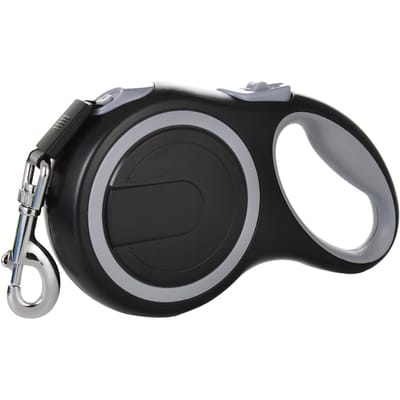 3m 5m 8m 50kg Hondenriem Intrekbare Roulette Halsband voor Kleine Grote Honden Accessoires Verstelbaar Duurzaam Wandelen Wandelen Bulldog Touw 3m - 15 kg black