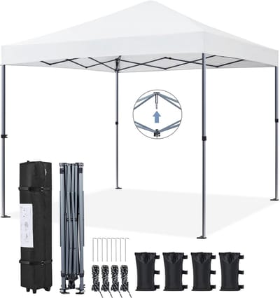 3x3m Pop-Up Partytent met UV-Bescherming en Waterdicht Materiaal