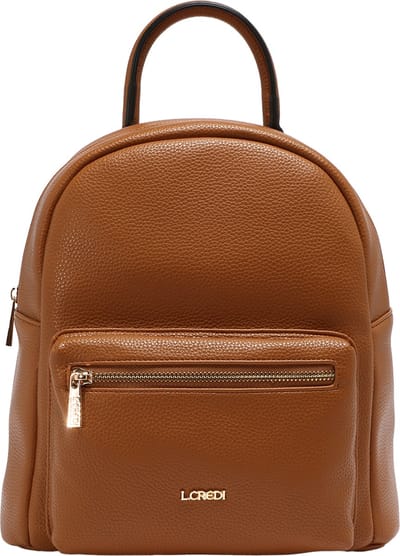 L.CREDI Vrije tijd rugzak Rugzak Budapest Backpack Cognac Lichtbruin