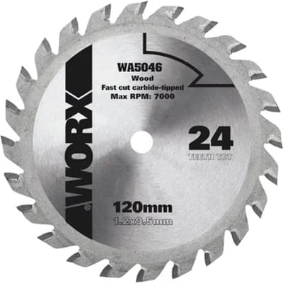 Worx Cirkelzaagblad Hout Wa5046 - 120mm - 24t - Hardmetaal