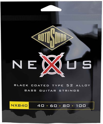 Rotosound NXB40 Nexus Black Coated Bassnaren (40-100)