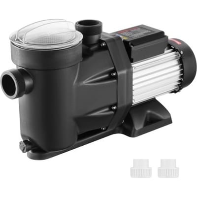 VEVOR 2 HP bovengrondse zwembadpomp, 220V-240V, 1450/2860 RPM pomp met dubbele snelheid, 1800W, maximale doorstroming van 33000L/u, krachtige pomp, energiebesparende zwembadpomp voor bovengrondse zwembaden, CE-certificering