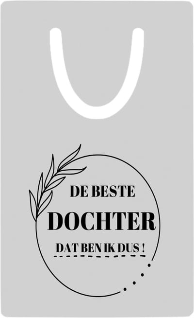 Hacebo® - de beste dochter dat ben ik dus metalen boekenlegger - Dochter - beste dochter - liefste dochter - verjaardag - cadeau - kado - bedankje - geschenk Bladwijzer boekenleggers - 7.6 cm x 5cm