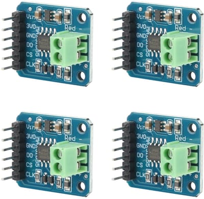 ONF3 - Thermoelement Module Type K - Temperatuursensor - SPI Interface - 4 Stuks - Nauwkeurige Metingen - Geschikt voor Elektronica - Compacte F...