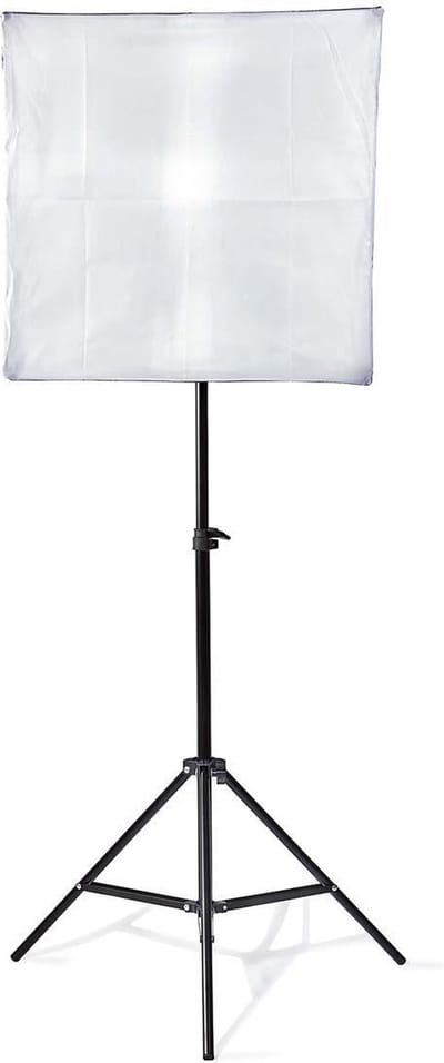 Nedis Lampenset voor Fotostudio - 70 W - 5500 K - 4000 lm - Werk hoogte: 60-180 cm - Inclusief lampen: 2 - Inclusief reistas - Zwart