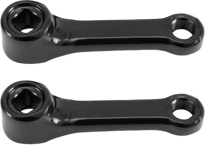 Hometrainer Crankset - Fietsonderdeel - Binnen Trainen - Robuust IJzer - 89mm Middenafstand - Zwart