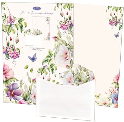 Briefpapier met enveloppen: Hibiscus, Janneke Brinkman-Salentijn