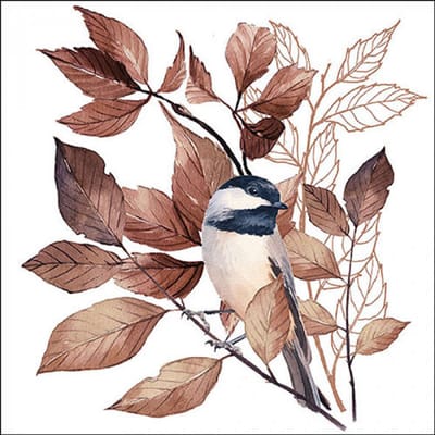 Ambiente - Lunch servetten - Lovely chickadee white