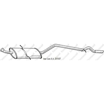 Geluiddemper achter BOSAL 291-429