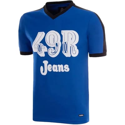 COPA Football - Retro Club Brugge 1976 - 77 - Retro Voetbalshirt - Heren - XS - Blauw
