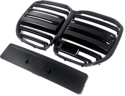 Bumper - Voor BMW 4 Serie G22/G23 (2021-2023)- Gloss Zwart - M Prestatie Stijl - Auto accessoires